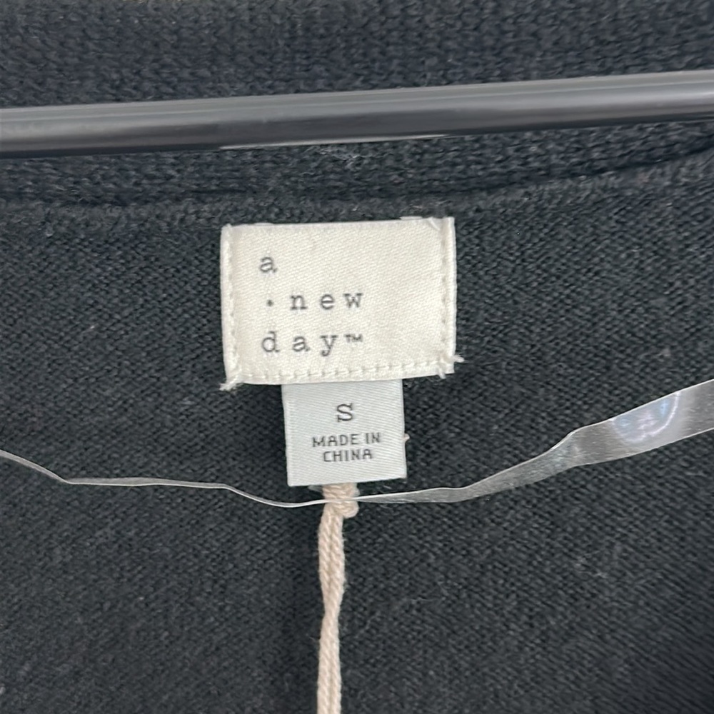 Women's Size S Button Up jacket A New Day Black CLOSE OUT DISCOUNTED Luxary - Picture 3 of 4